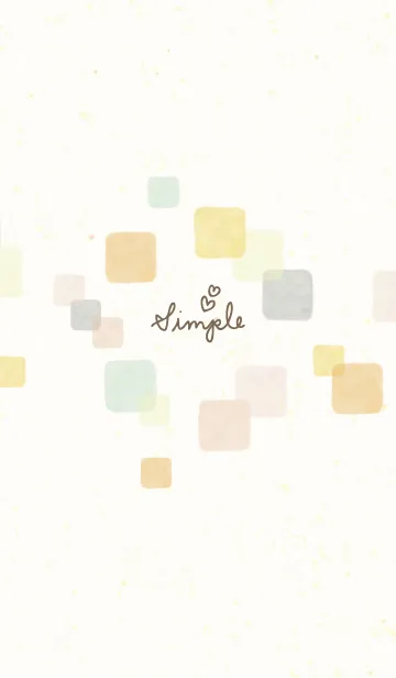 [LINE着せ替え] 水彩 暖かい色 四角27の画像1