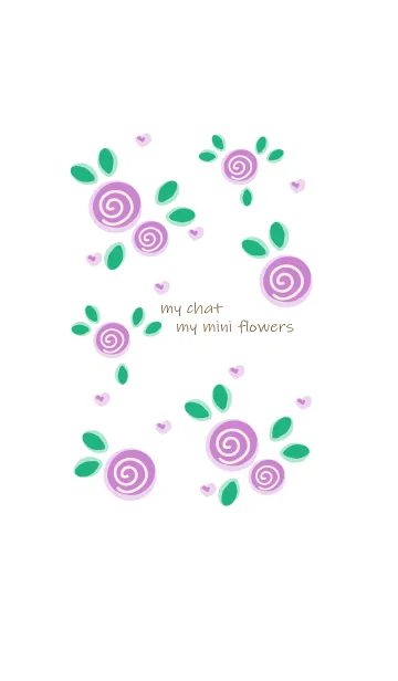 [LINE着せ替え] My chat my mini flowers 38の画像1