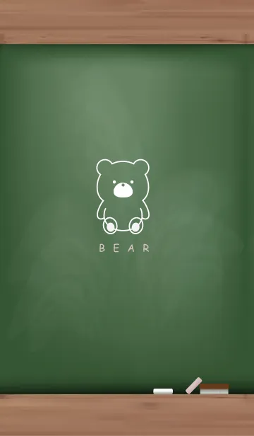 [LINE着せ替え] Black Board BEAR 26.の画像1