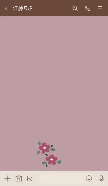 [LINE着せ替え] レトロな花の着せ替え 2の画像3