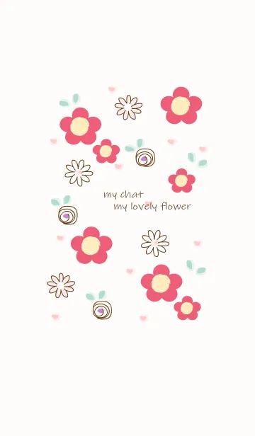 [LINE着せ替え] My chat my lovely flower 27の画像1