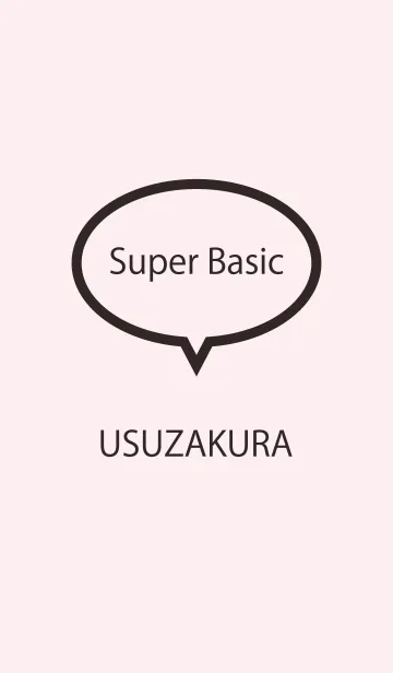 [LINE着せ替え] Super Basic USUZAKURAの画像1