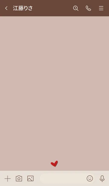 [LINE着せ替え] シンプルA4 FR14 ベージュ ブラウン2-1の画像3