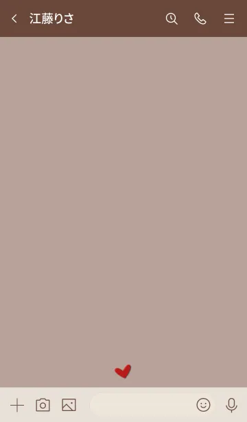 [LINE着せ替え] シンプルA4 FR14 ベージュ2 ブラウン2-1の画像3