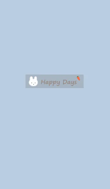 [LINE着せ替え] Happy Days #dusty blueの画像1