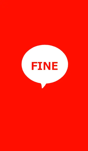 [LINE着せ替え] SIMPLE FINE /RED2の画像1