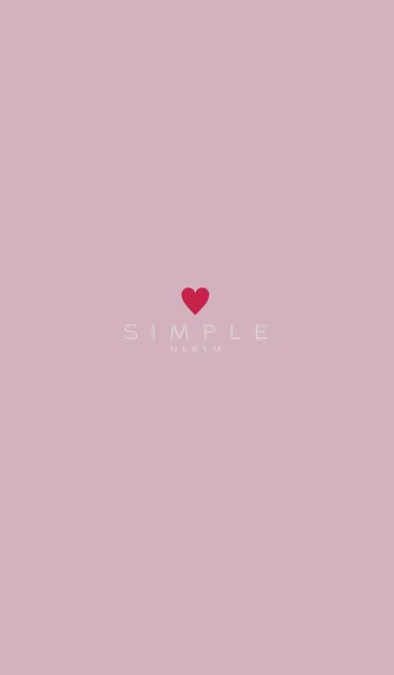 [LINE着せ替え] DUSKY PINK SIMPLE 20の画像1