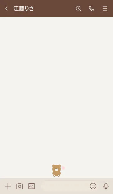 [LINE着せ替え] SIMPLE BEAR & HEART 6の画像3