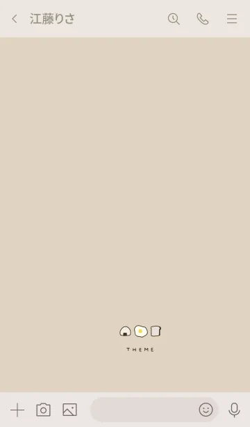 [LINE着せ替え] おにぎり。目玉焼き。パン。の画像3