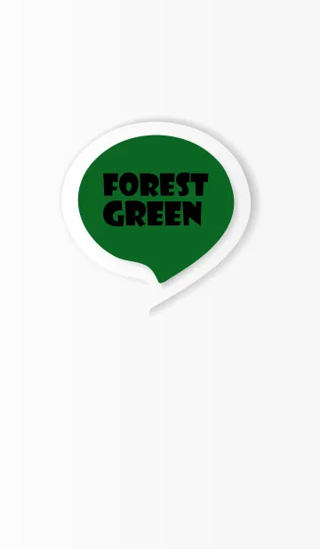 [LINE着せ替え] Forest Green Button In White V.3 (JP)の画像1