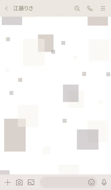 [LINE着せ替え] 大人シンプル四角9の画像3