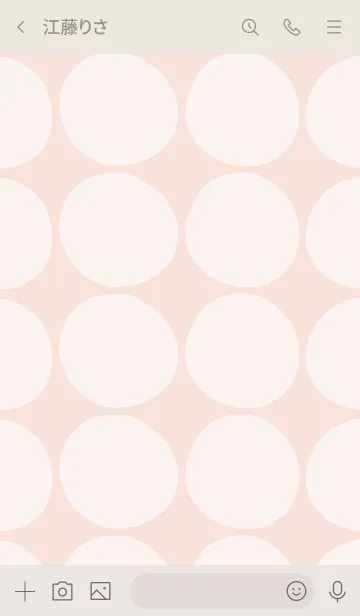 [LINE着せ替え] シンプル 円 ピンク5の画像3