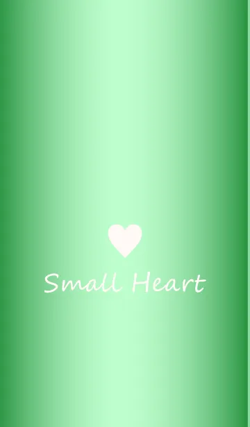 [LINE着せ替え] Small Heart *GlossyGreen 3*の画像1