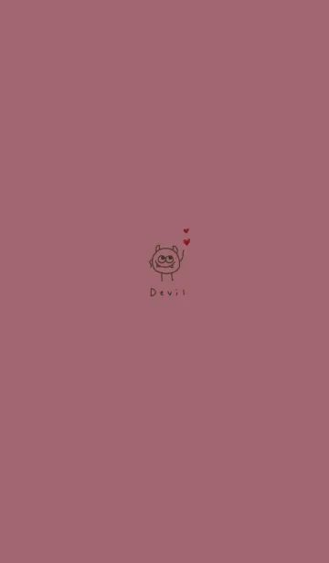 くすみピンクとモンスター。ハート。の着せ替えメイン画像