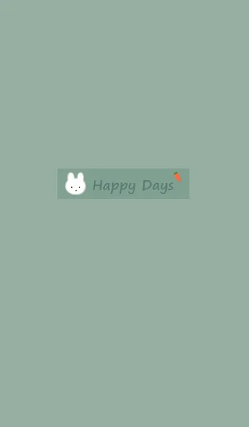 [LINE着せ替え] Happy Days #dusty greenの画像1