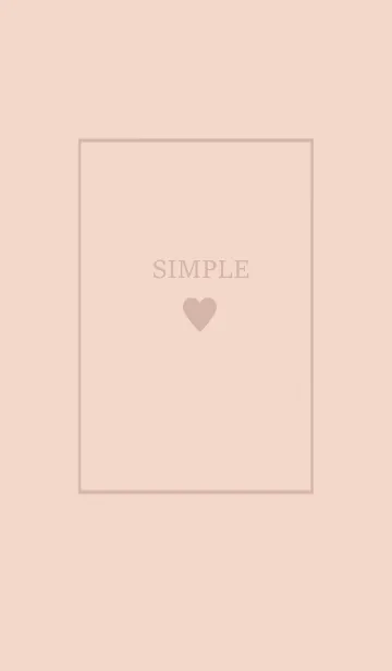 [LINE着せ替え] 大人のシンプルハート =shell pinkbeige=の画像1