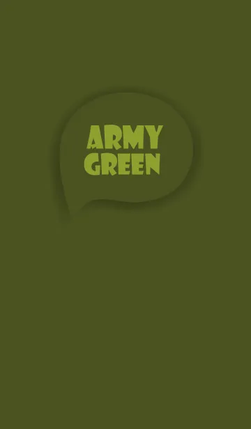 [LINE着せ替え] Love Army Green Button Theme Vr.3 (JP)の画像1