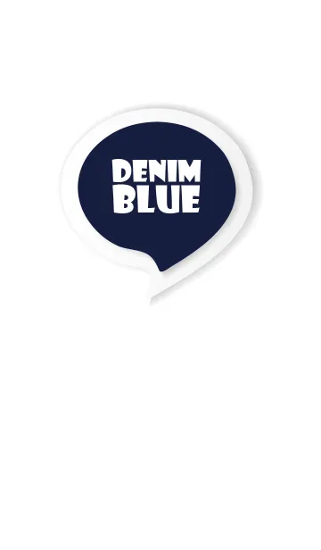 [LINE着せ替え] Denim Blue Button In White V.3 (JP)の画像1