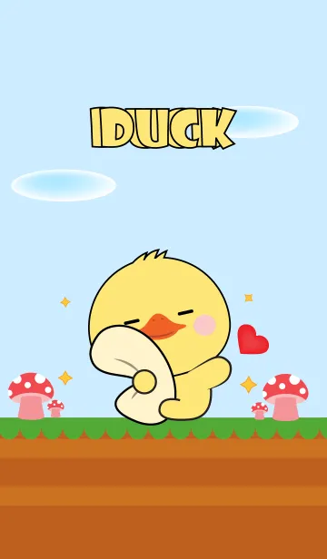 [LINE着せ替え] Love U Cute Duck Theme (JP)の画像1