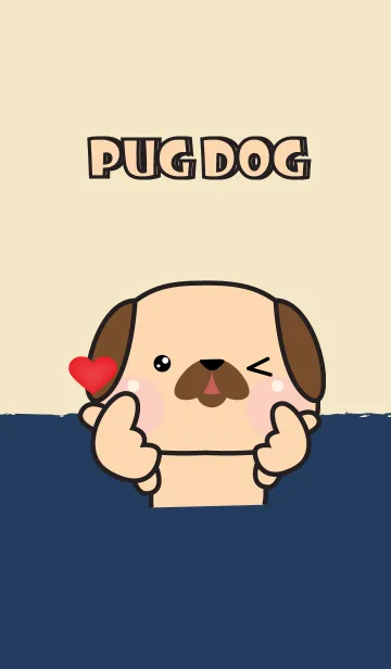 [LINE着せ替え] Pug Dog cutie Theme (JP)の画像1