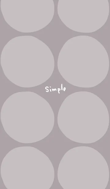 [LINE着せ替え] シンプル 丸大きめ19の画像1