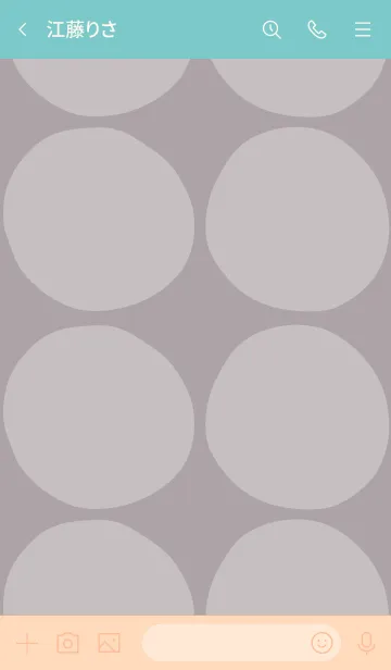 [LINE着せ替え] シンプル 丸大きめ19の画像3