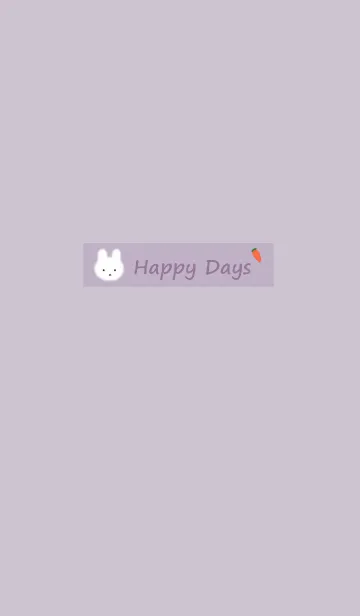 [LINE着せ替え] Happy Days #dusty lavenderの画像1