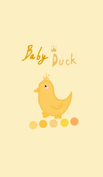 [LINE着せ替え] Baby Duck(yellow )の画像1