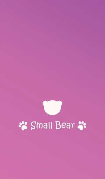 [LINE着せ替え] Small Bear *PURPLE*の画像1