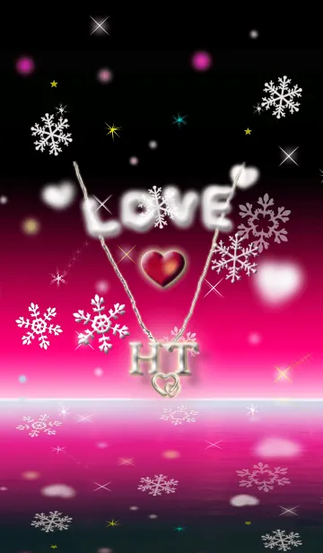 [LINE着せ替え] イニシャル H&T(ピンク3)の画像1