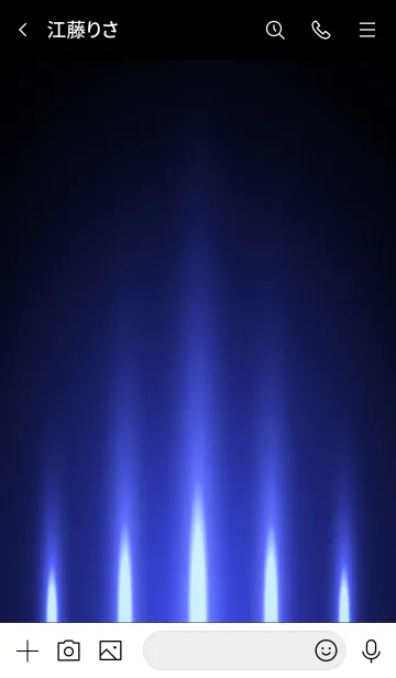 [LINE着せ替え] SMALT BLUE LIGHT 2の画像3