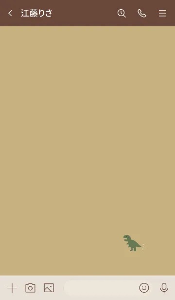 [LINE着せ替え] くすみイエローとゆる恐竜。の画像3