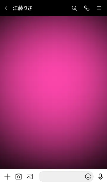 [LINE着せ替え] Fuchsia Pink Light Theme Vr.6 (JP)の画像3
