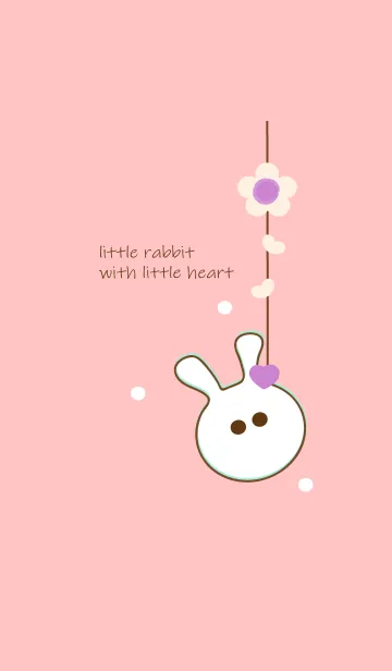 [LINE着せ替え] little rabbit with little heart 56の画像1
