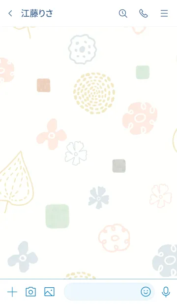 [LINE着せ替え] 花咲く季節5の画像3