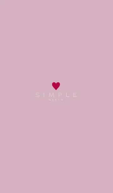 DUSKY PINK SIMPLE 22の着せ替えメイン画像