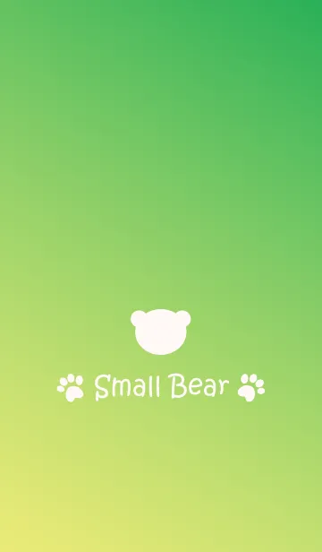[LINE着せ替え] Small Bear *GREEN*の画像1