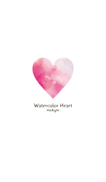 [LINE着せ替え] Watercolor Heart -SIMPLE- 12の画像1
