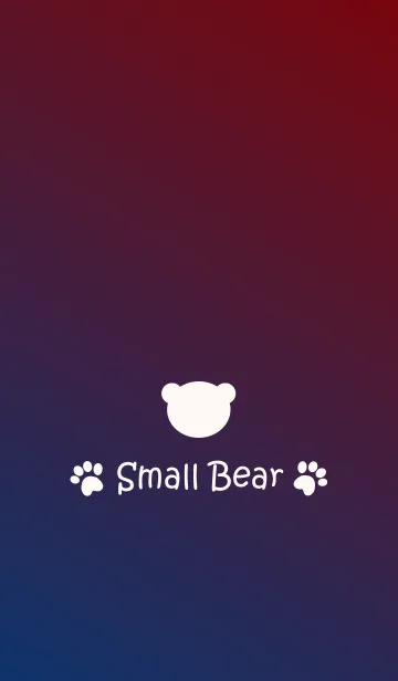 [LINE着せ替え] Small Bear *BLUE+RED*の画像1