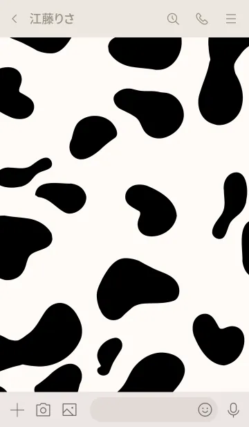 [LINE着せ替え] 牛の年˙シンプルな牛のマーキングの画像3
