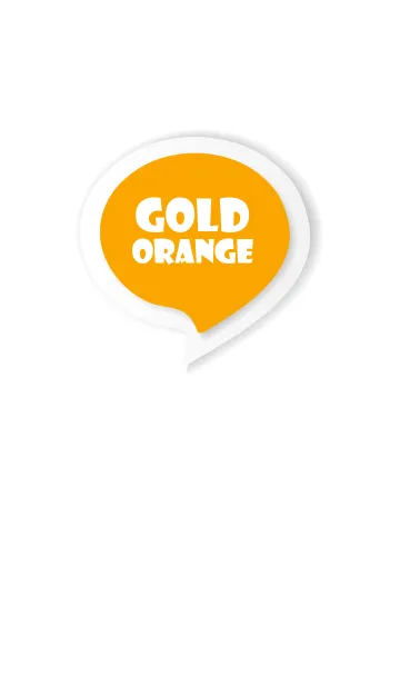 [LINE着せ替え] Gold Orange Button In White V.3 (JP)の画像1