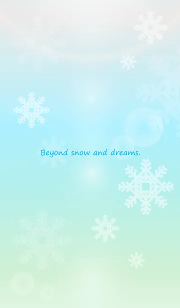 [LINE着せ替え] Beyond snow and dreams.の画像1