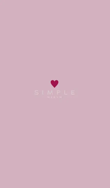 [LINE着せ替え] DUSKY PINK SIMPLE 23の画像1
