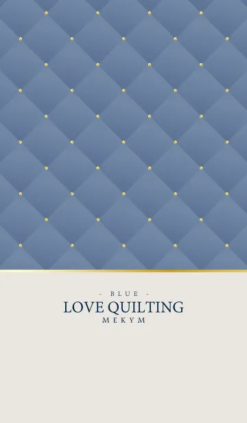 [LINE着せ替え] LOVE QUILTING -DUSKY BLUE- 23の画像1
