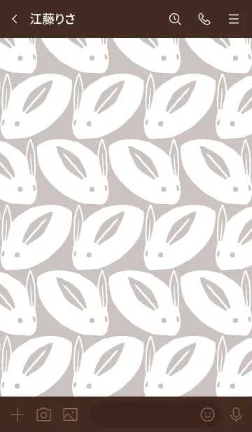 [LINE着せ替え] 雪うさぎ07の画像3