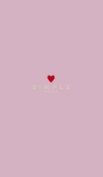 [LINE着せ替え] DUSKY PINK SIMPLE 24の画像1