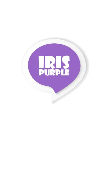 [LINE着せ替え] Iris Purple Button In White V.3 (JP)の画像1