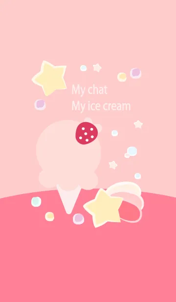 [LINE着せ替え] My chat my ice cream 38の画像1