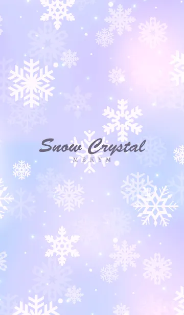 [LINE着せ替え] - Snow Crystal Purple - MEKYM 5の画像1