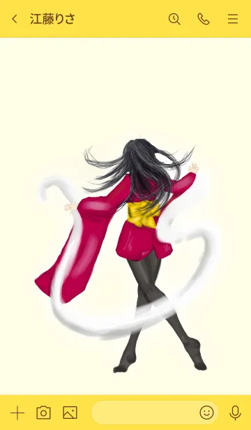 [LINE着せ替え] 綺麗な髪の美女の画像3